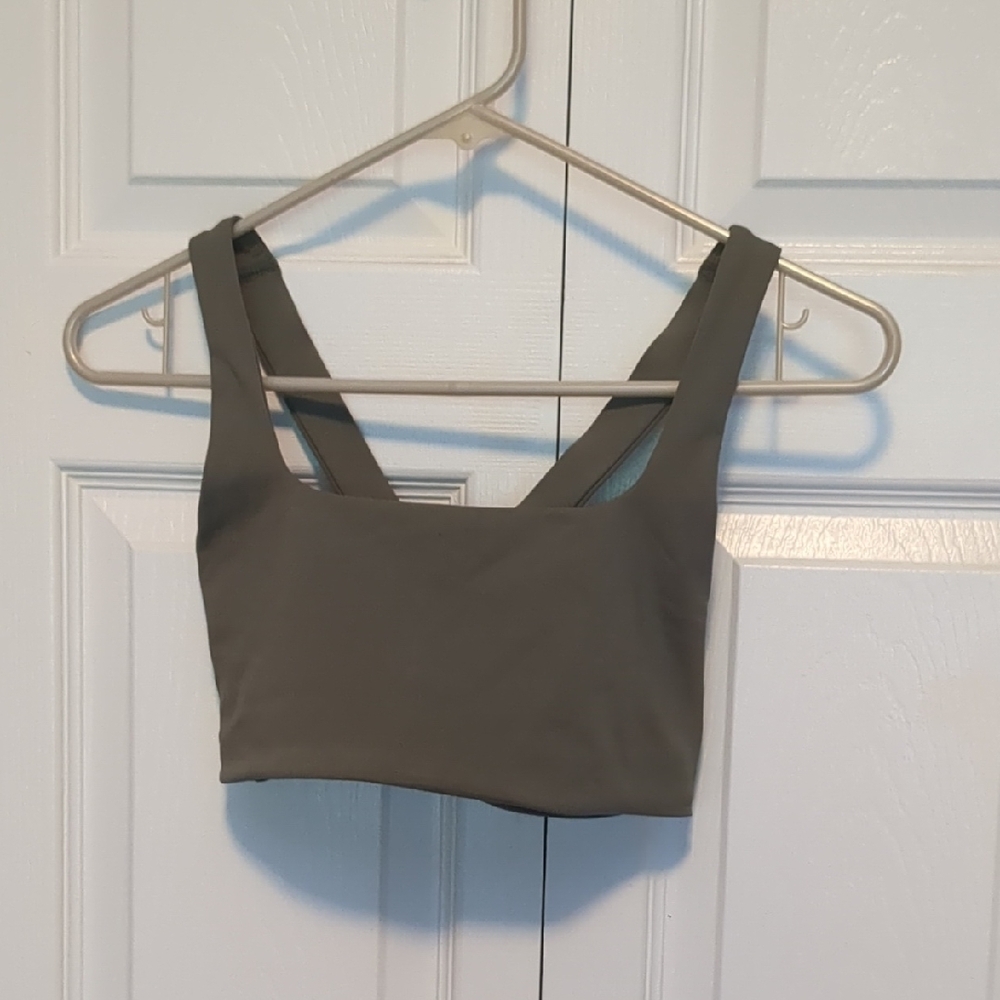 NOBULL Olive Green Crop Top